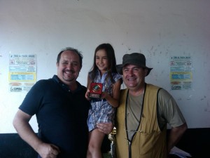 1ª Clasificada menor de 10 años tiro carabina