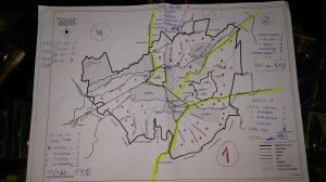 Mapa de suelta de perdices